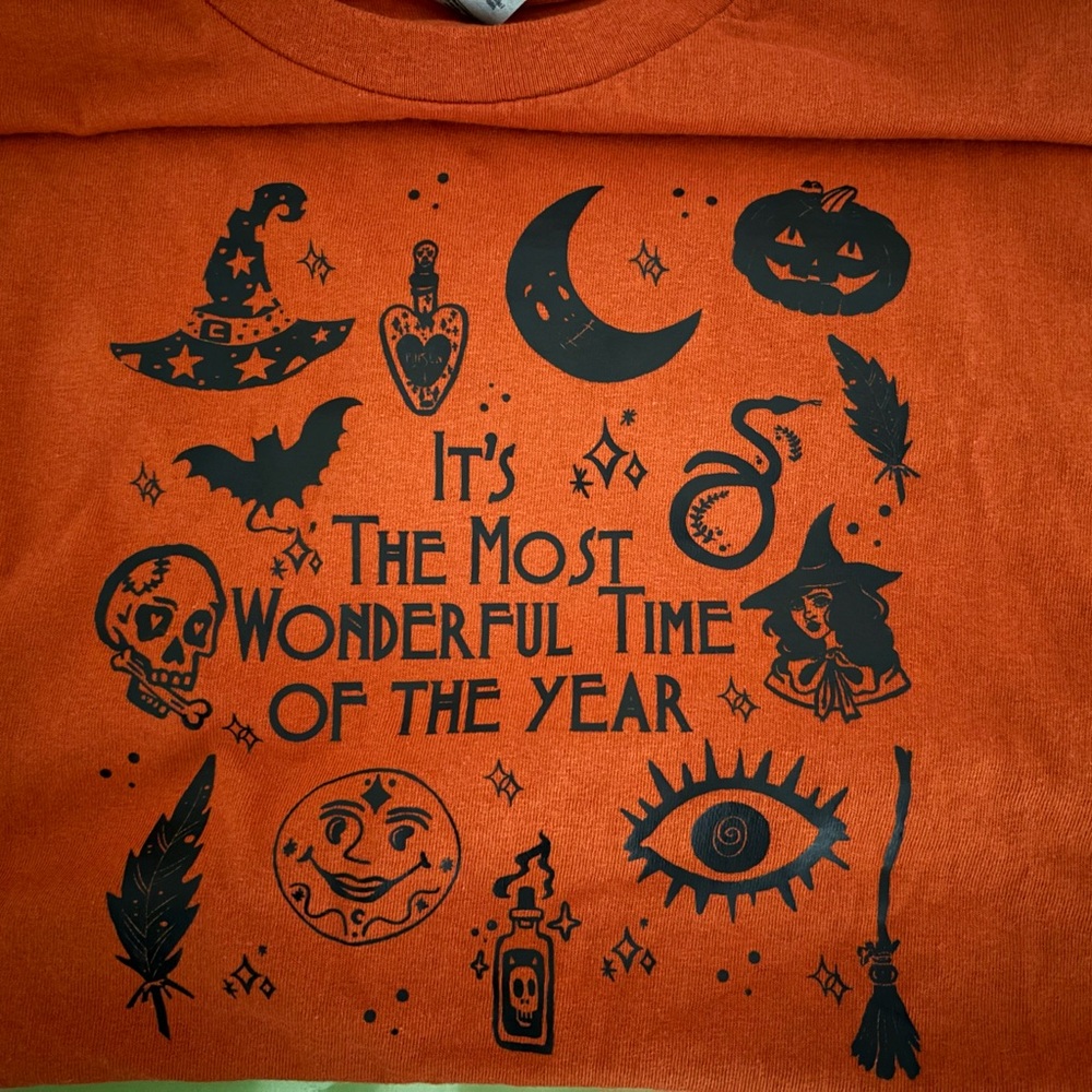 Orange Halloween Graphic Tee